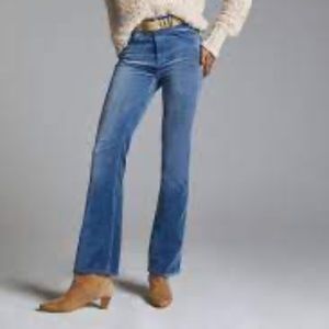 Anthropologie Pilcro The ICON Blue Velvet Flare Jeans
